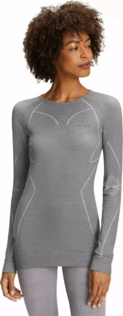 Falke WOOL-TECH Langærmet Rund Hals Kvinde -Head Butik falkegrey